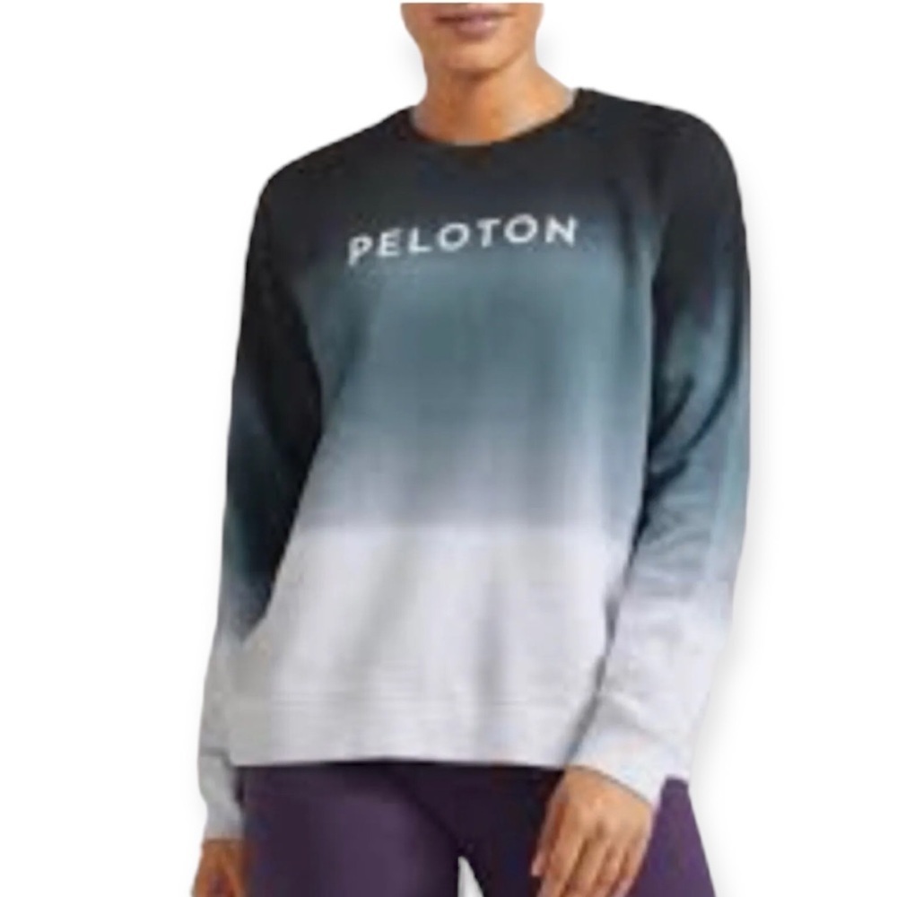 Peloton Dip Dyed Ombre Classic Crew Neck Sweater